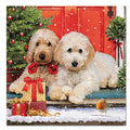 Puppies for Christmas Paper Luncheon Napkins