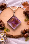 Purple Glitter Necklace