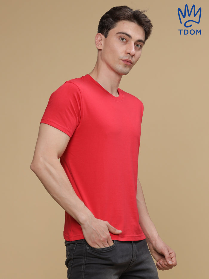 Red Round Neck Tshirt