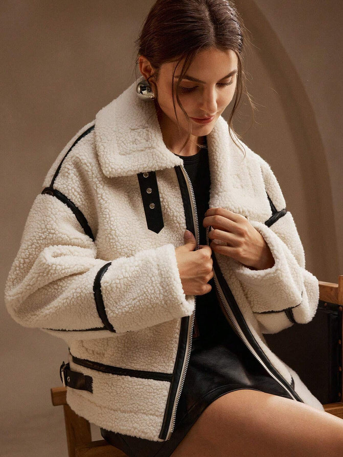 Renee | Women's Oversized Sherpa Jacket