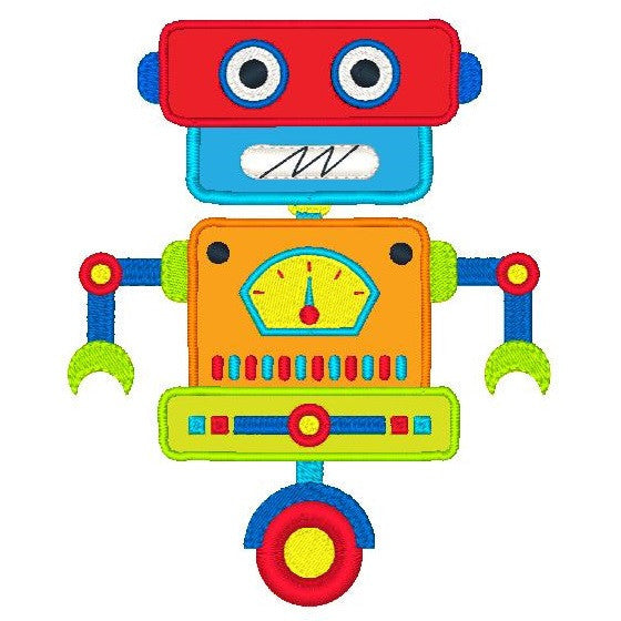 Robot applique machine embroidery design by rosiedayembroidery.com
