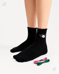 Samarth Collection - Pink Flower, Handcrafted Socks