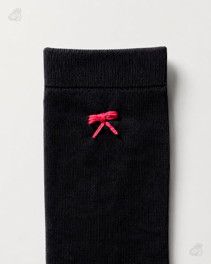 Samarth Collection - Red Bow, Handcrafted Socks