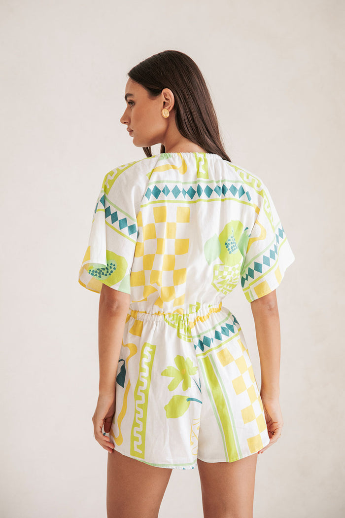 SAMPLE-Arella Playsuit - Prego Verde