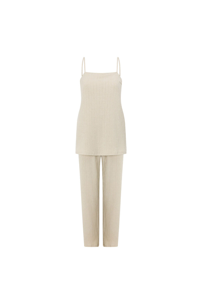 Sayla Backless Thin Strap Tie Jumpsuit - Grey