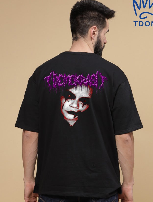 Scary Round Neck Oversized T-Shirt