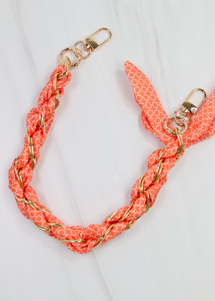 Serafina Scarf Purse Chain - Orange