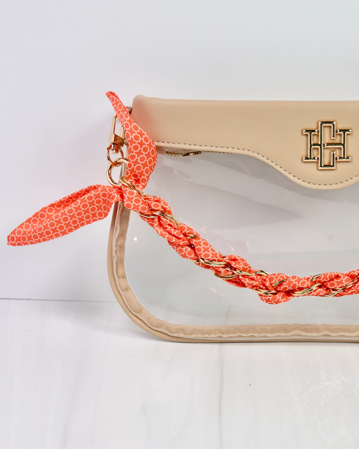 Serafina Scarf Purse Chain - Orange
