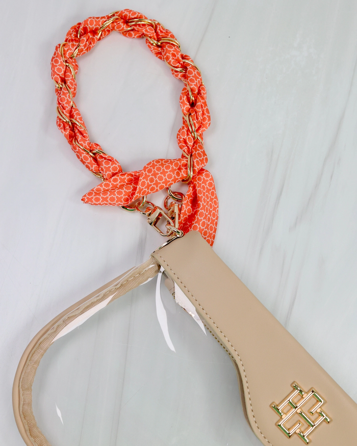 Serafina Scarf Purse Chain - Orange