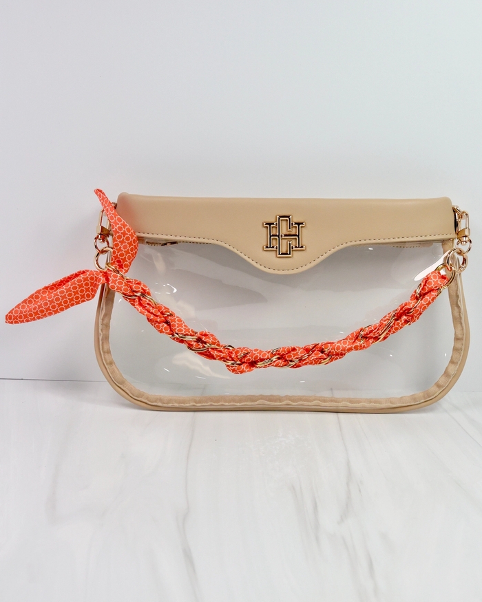 Serafina Scarf Purse Chain - Orange