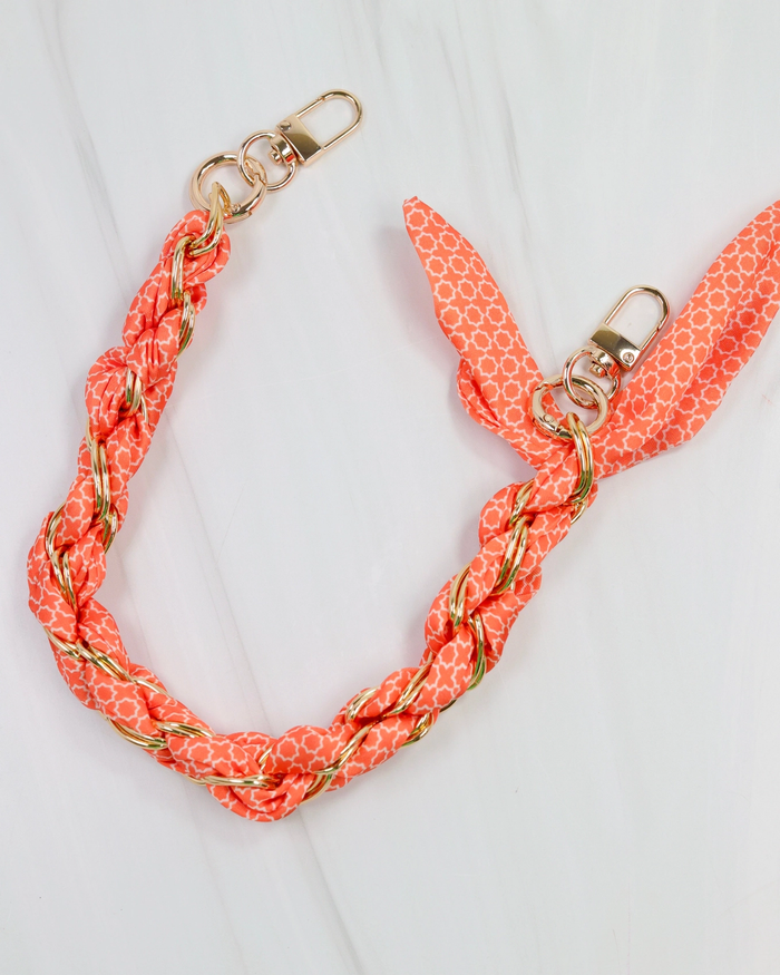 Serafina Scarf Purse Chain - Orange
