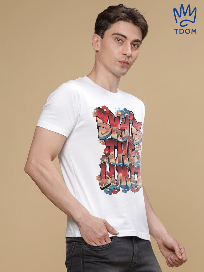 Sky's The Limit Basic White Tshirt