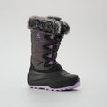 Charcoal-Purple : Snowangel Kids Winter Boots - Main View