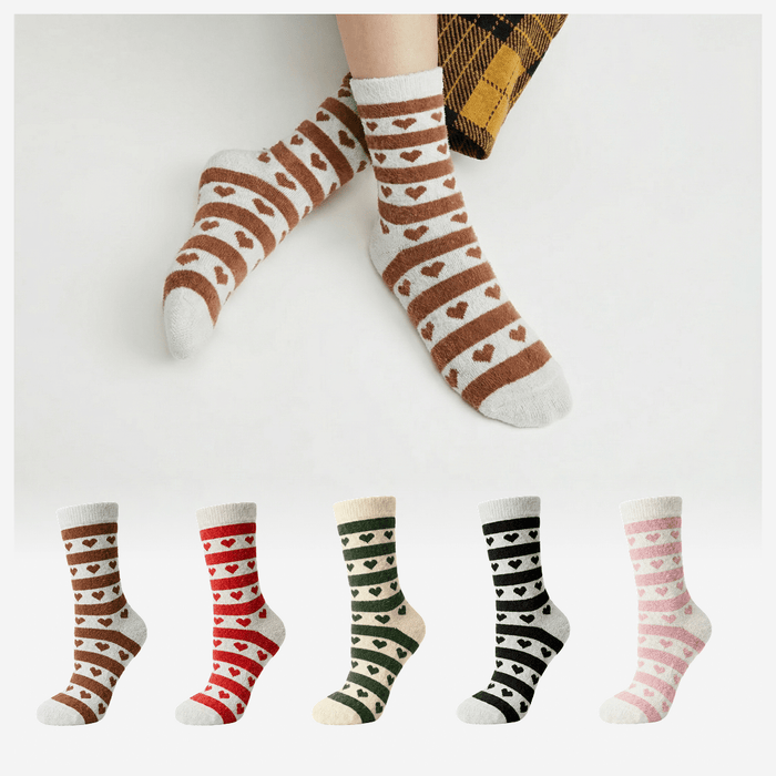 Pulse Furry Women’s Edition socks pack of 5 for cosy comfort
-Sockscarving® Heartline Furry Edition-