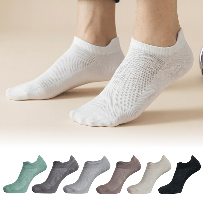 Mellow Comfort Edition ultra-soft no-show low-cut socks unisex – breathable combed cotton daily wear | Sockscarving® -Sockscarving® Mellow Comfort No-Show Edition (Pack of 6 | Unisex)-