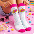 oops-pop-full-length-pink-white-socks-Sockscarving® Oops Pop Full-Length Edition-
