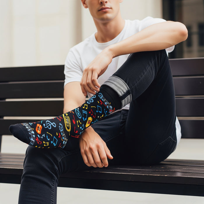 Limited edition socks for men in India designed for everyday wear-Sockscarving's Harmonic Limited Edition-