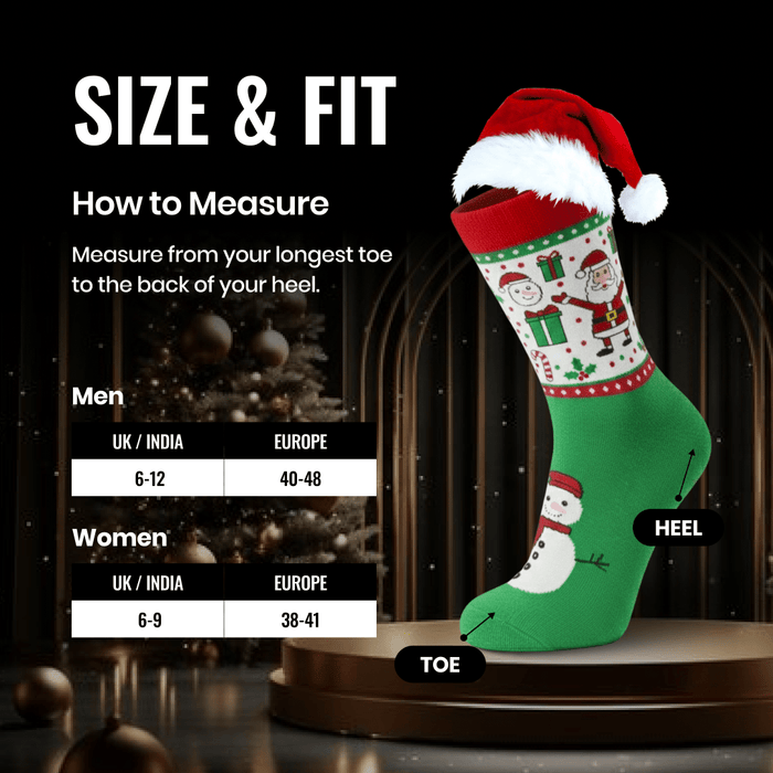 Festive snowman socks for Christmas season-Sockscarving's Snow-man Limited Edition-