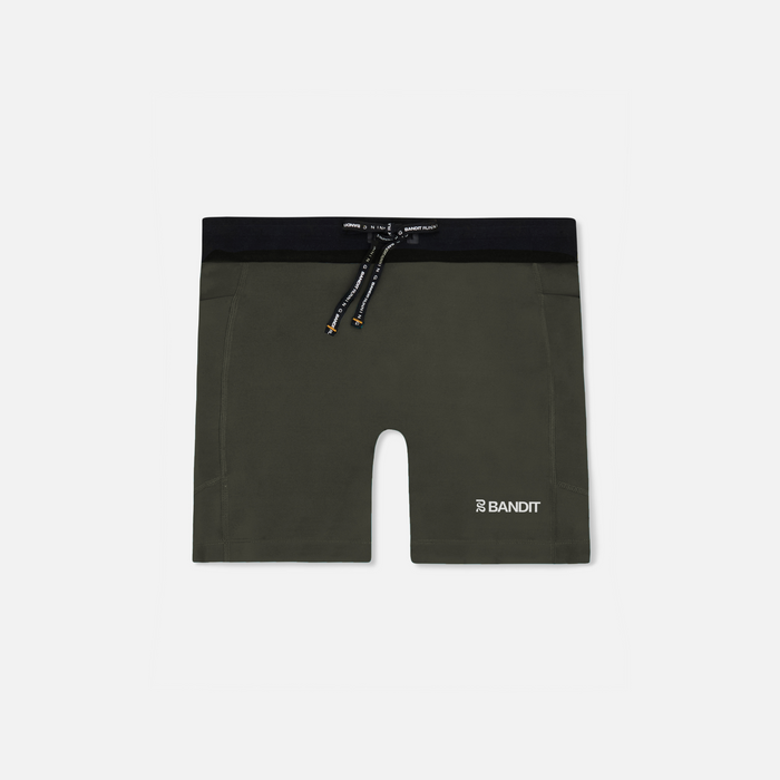 Stamina™ 5" Women's Compression Shorts - Dark Fatigue