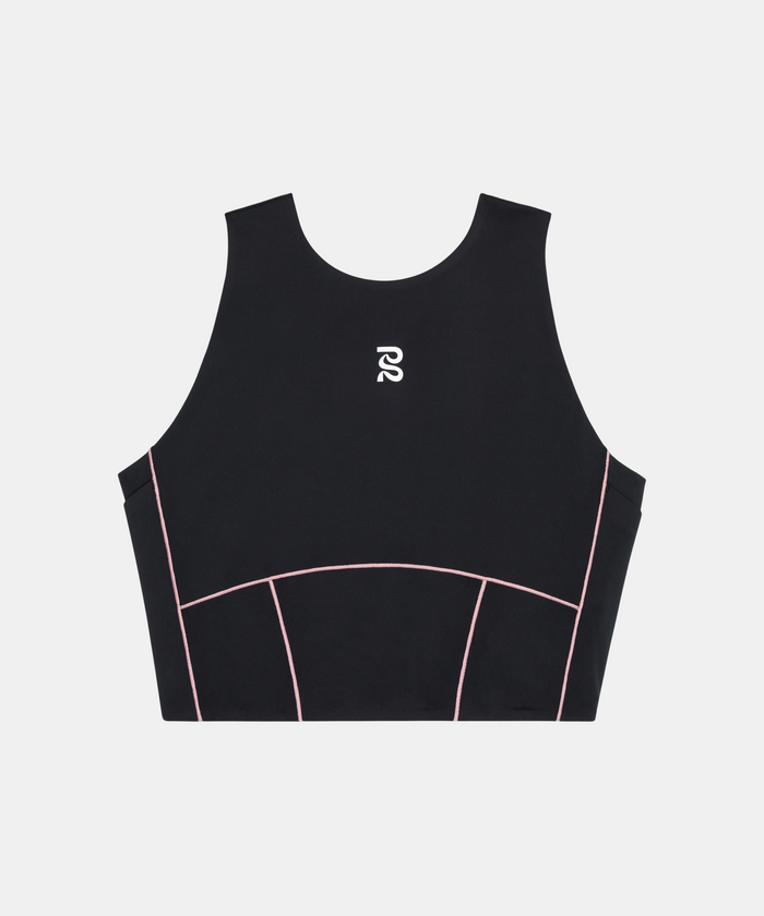 Stamina™ Pop Stitch Volta™ Crop - Black / Mauve
