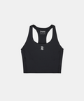 Stamina™ Scoop Neck Race Crop - Black (1st Gen)