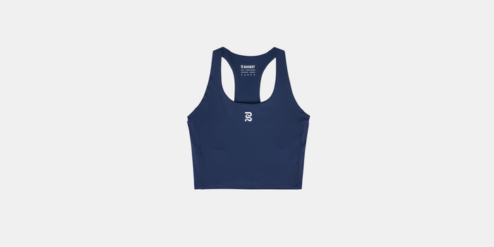 Stamina™ Scoop Neck Race Crop - NY Navy (1st Gen)