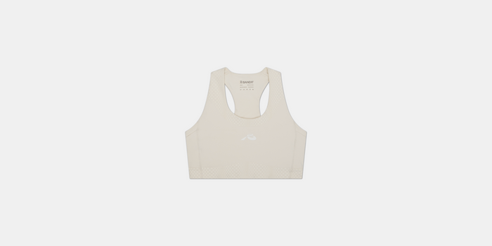 Stamina™ Scoop Neck Run Bra - Chalk