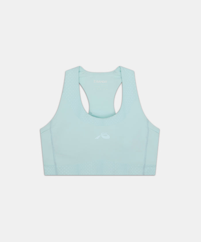 Stamina™ Scoop Neck Run Bra - Minty Blue