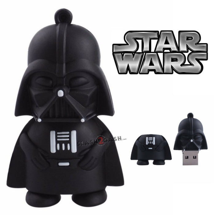 Star Wars Cartoon Darth Vader USB Flash Drive 2.0 Rubber Memory Stick 16gb
