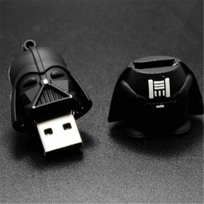 Star Wars Cartoon Darth Vader USB Flash Drive 2.0 Rubber Memory Stick 16gb