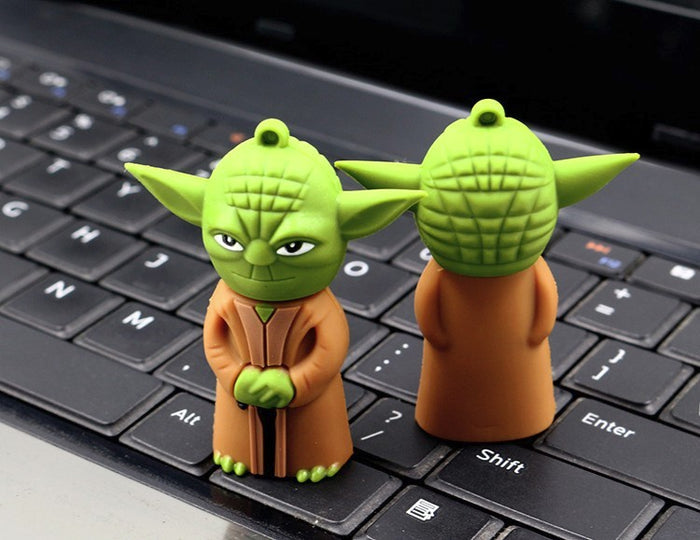 Star Wars Cartoon Yoda USB Flash Drive 2.0 Rubber Memory Stick 16gb