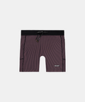 Striped Cadence™ 5" Compression - Black / Mauve