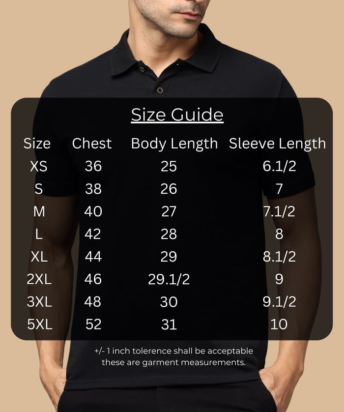 TDOM Men’s Black Sustainable Jacquard Polo T-Shirt