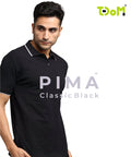 TDOM Men’s CLASSIC BLACK Premium Polo T-Shirt