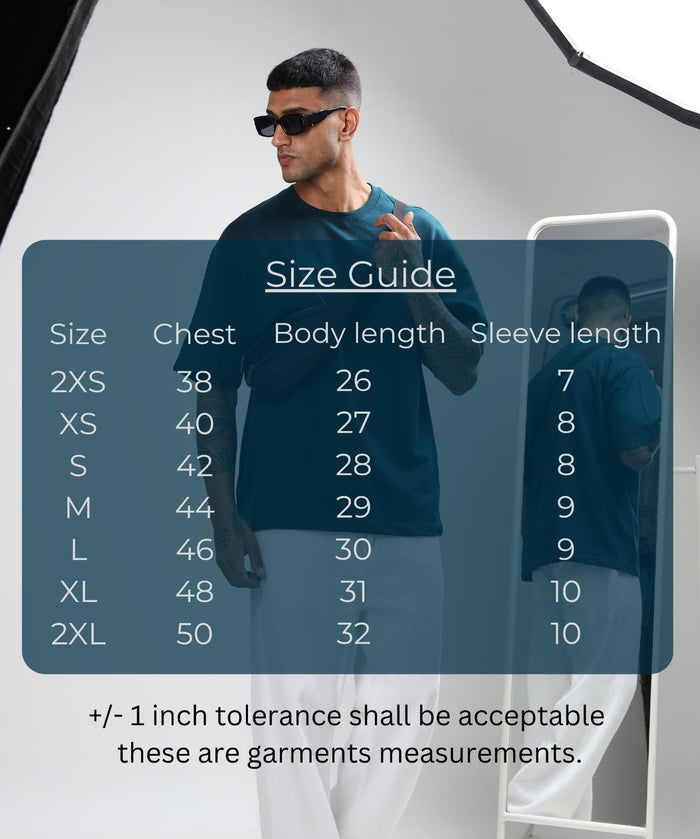 TDOM Men’s PETROL Oversized T-Shirt