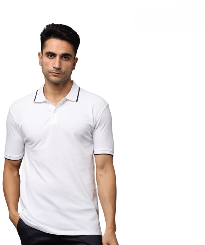 TDOM Men’s WHITE Premium Polo T-Shirt