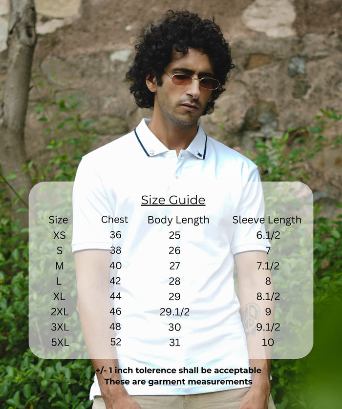 TDOM Men’s WHITE Premium Polo T-Shirt