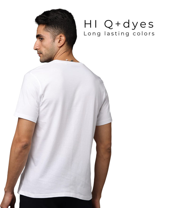 TDOM Premium PIMA White  Crew Neck T-Shirt
