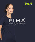 TDOM Women’s Midnight Navy Premium Crew Neck T-Shirt