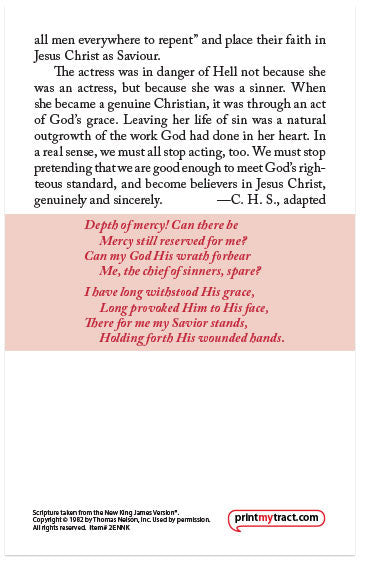 The Actress (NKJV)