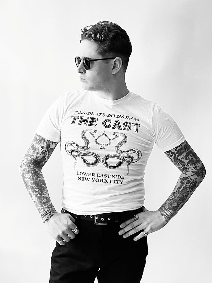 THE CAST NYC TIL DEATH DO US PART TEE - White
