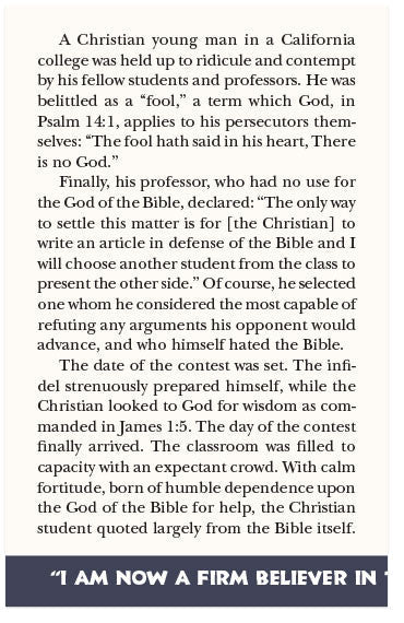 The Professor's Challenge (KJV)