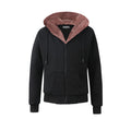 T.O. Kid's Black Hoodie with Removeable Fur - Mauve
