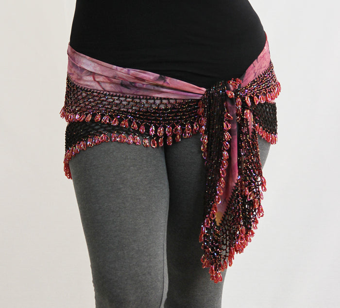 Triangle Fabric Beaded Sash