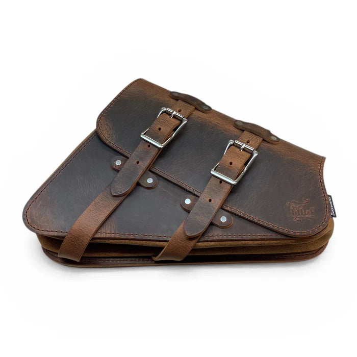 Triumph Bobber Buffalo Leather Saddlebag - TBL03 (Left Side Solo Bag)