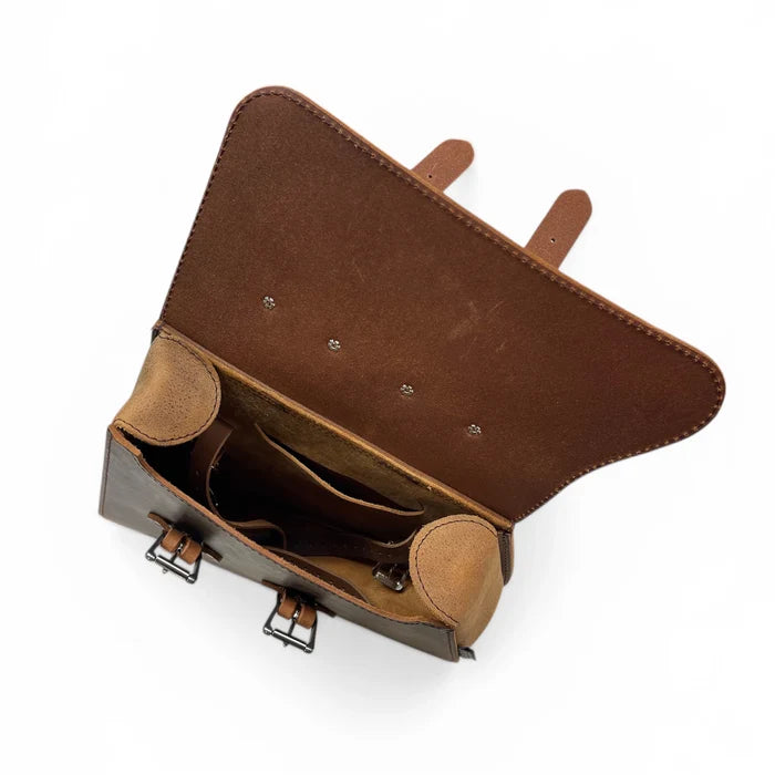 Triumph Bobber Buffalo Leather Saddlebag - TBL03 (Left Side Solo Bag)