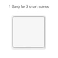 White smart light switch.
