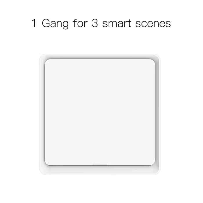 White smart light switch.