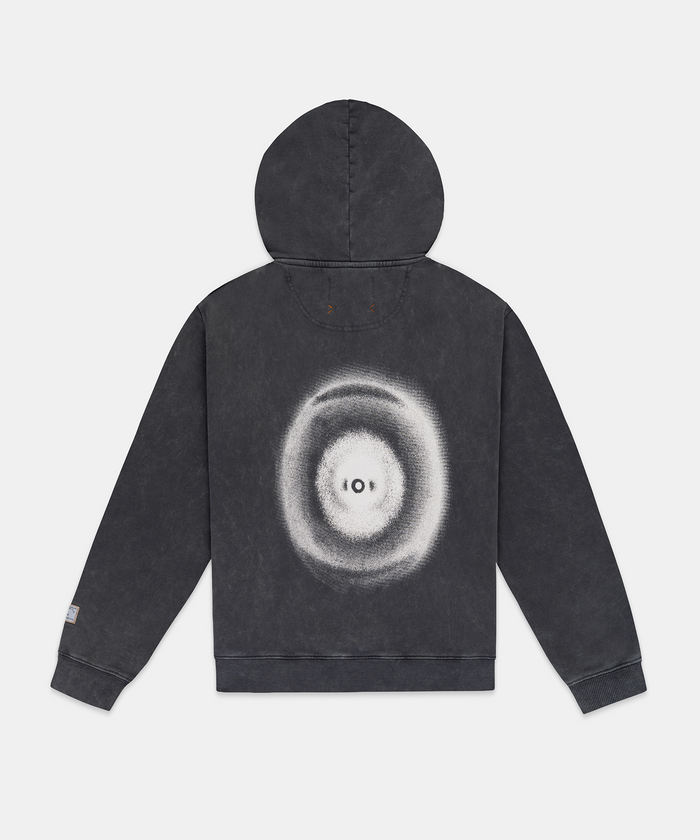 Unisex Chroma Wash Cropped Hoodie - Introspection Anthracite