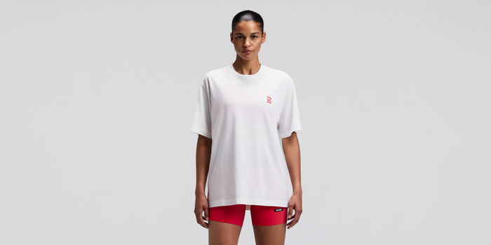 Unisex Cotton Tee - Karel Crosshatch Current